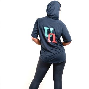 Unity brand, lightweight short sleeve hoodie.